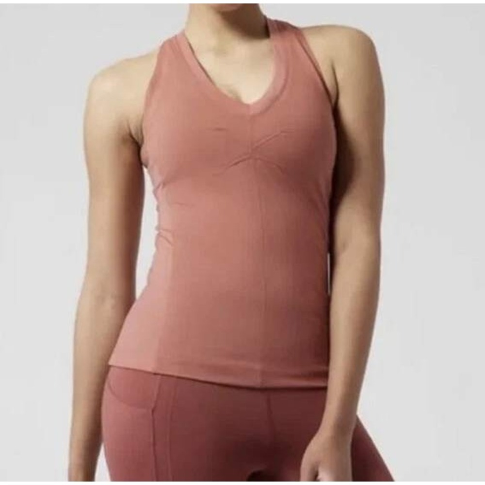 Athleta Allyson Felix Women's V Neck Camisole Legend Fitted Tank Size Large NWT